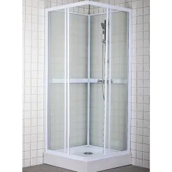 Milobad VENEDIG BRUSEKABINE 80 CM 80 CM^ Brusekabiner
