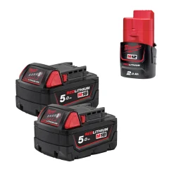 MILWAUKEE M12 - M18 B52 BATTERISÆT 18V 5 AH 2 STK^ Batterier & Ladere