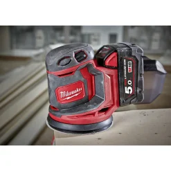 MILWAUKEE M18 BOS125-0 EXCENTERSLIBER AKKU^ Slibemaskiner