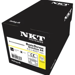 NKT BASIC UNIVERSALSKRUE SKRUE 4,0X40 MM BLANK 500 STK Hot