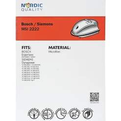 Nordic Quality MSI 2222 STØVSUGERPOSE 5 STK.^ Støvsugere