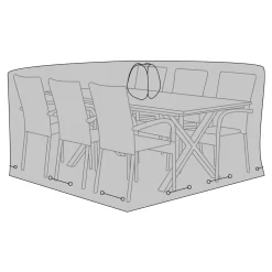 Outrium BORD+6 STOLE OVERTRÆK SORT Clearance