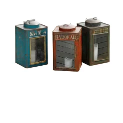 Outrium JAKARTA LANTERNE RØD METAL Discount