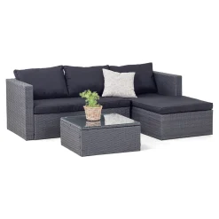Outrium JAMAICA SOFASÆT SORT^ Lounge Havemøbler