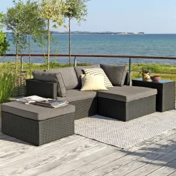 Outrium LISSABON SOFASÆT SORT Clearance