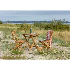 Outrium MALANG MED 2 STOLE CAFESÆT TEAK Clearance