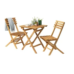 Outrium MALANG MED 2 STOLE CAFESÆT TEAK Clearance
