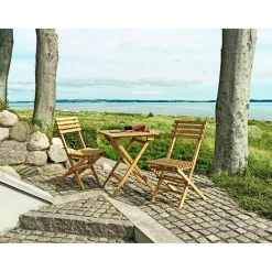 Outrium MALANG MED 2 STOLE CAFESÆT TEAK Clearance