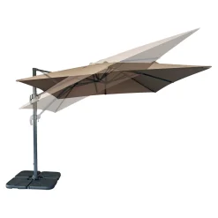 Outrium MESSINA HÆNGEPARASOL SAND/GRÅ 295X295X260 Outlet