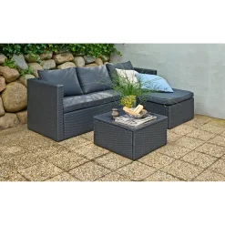 Outrium PARIS SOFASÆT SORT^ Lounge Havemøbler