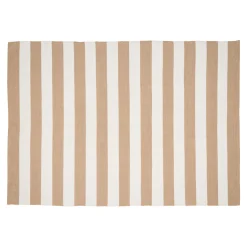 Outrium PONZA UDENDØRSTÆPPE GENANVENDT PLAST (PET) BEIGE / OFF WHITE 200X300 CM^ Tilbehør Havemøbler