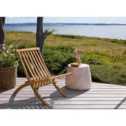 Outrium SYROS FOLDEBAR LOUNGESTOL TEAK^ Lounge Havemøbler