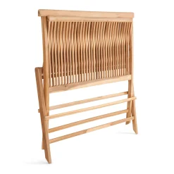 Outrium SYROS MED RYGLÆN HAVEBÆNK TEAK 110 CM^ Havebænke
