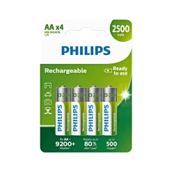 Philips AA GENOPLADELIGT BATTERI 4 STK/PK^ Batterier