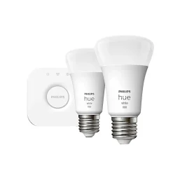 Philips Hue W 2 X E27, BRIDGE & DIM. SWITCH STARTSÆT^ Smart Belysning