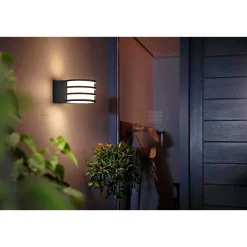 Philips Hue W LUCCA UDENDØRS VÆGLAMPE 9W ANTRACITGRÅ Clearance