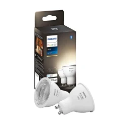 Philips Hue W 2-PAK SMART LED PÆRE GU10 SPOT 5W^ Smart Belysning