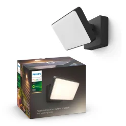 Philips Hue W WELCOME UDENDØRS VÆGLAMPE 15W SORT Online