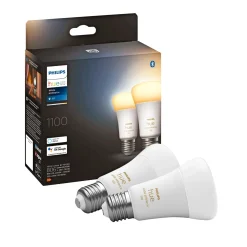 Philips Hue WA 2-PAK SMART LED PÆRE E27 STANDARD 11W^ Smart Belysning