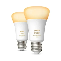 Philips Hue WA 2-PAK SMART LED PÆRE E27 STANDARD 9W^ Smart Belysning