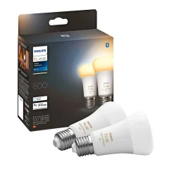 Philips Hue WA 2-PAK SMART LED PÆRE E27 STANDARD 9W^ Smart Belysning