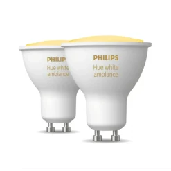 Philips Hue WA 2-PAK SMART LED PÆRE GU10 SPOT 5W^ Smart Belysning