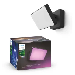 Philips Hue WCA DISCOVER UDENDØRS VÆGLAMPE 31W SORT^ Smart Belysning