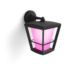 Philips Hue WCA ECONIC UDENDØRS VÆGLAMPE 15W SORT Clearance