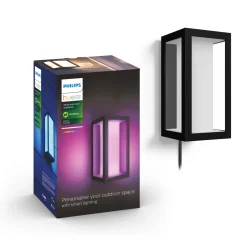 Philips Hue WCA IMPRESS UDENDØRS VÆGLAMPE 16W SORT