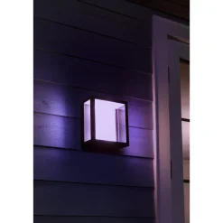 Philips Hue WCA IMPRESS UDENDØRS VÆGLAMPE 16W SORT^ Smart Belysning