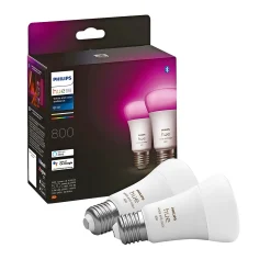 Philips Hue WCA 2-PAK SMART LED PÆRE E27 STANDARD 9W Discount