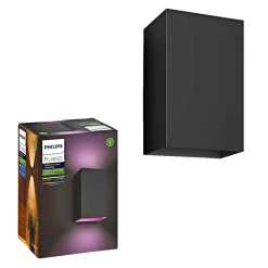 Philips Hue WCA RESONATE UDENDØRS VÆGLAMPE 16W SORT^ Smart Belysning
