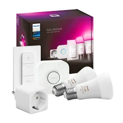 Philips Hue WCA SMART, 2 X E27, BRIDGE, DIM. SWITCH & PLUG STARTSÆT^ Smart Belysning
