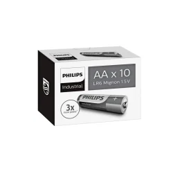 Philips INDUSTRIAL ALKALINE AA BATTERI 10 STK/PAK^ Batterier