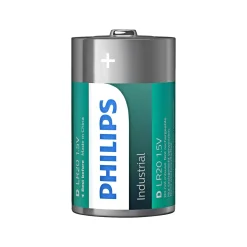 Philips INDUSTRIAL ALKALINE D BATTERI 10 STK/PAK^ Batterier