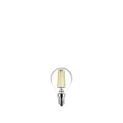 Philips 2-PAK KLAR LED PÆRE KRONE E14 4W^ Led