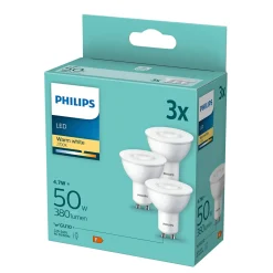 Philips 3-PAK LED PÆRE SPOT GU10 5W Outlet
