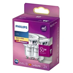 Philips 2-PAK LED PÆRE SPOT GU10 4W Clearance
