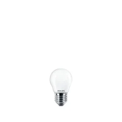 Philips 2-PAK MAT LED PÆRE KRONE E27 4W New