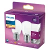 Philips 2-PAK MAT LED PÆRE KRONE E27 2W Clearance