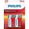 Philips POWER ALKALINE C BATTERI 2 STK/PAK^ Batterier