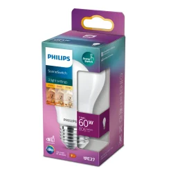 Philips SCENESWITCH LED PÆRE STANDARD E27 8W^ Led