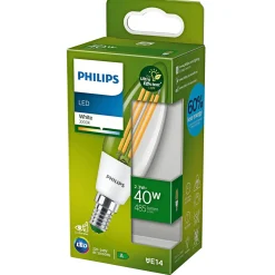 Philips ULTRA EFFICIENT LED PÆRE KERTE E14 2W^ Led