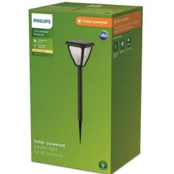 Philips VAPORA SOLCELLE BEDLAMPE SORT 28,4 CM Best