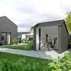 Plus 1 MODUL ÅBEN STANDARD CYKELSKUR 5,7 M2^ Cykelskure