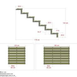 Plus 7 TRIN TERRASSETRAPPE 1200 X 1220 MM Discount