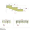Plus 3 TRIN TERRASSETRAPPE 1800 X 420 MM Hot