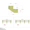 Plus 2 TRIN TERRASSETRAPPE 1800 X 370 MM Clearance