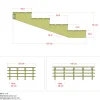 Plus 4 TRIN TERRASSETRAPPE 1200 X 550 MM Best