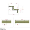 Plus 2 TRIN TERRASSETRAPPE 1800 X 370 MM Hot